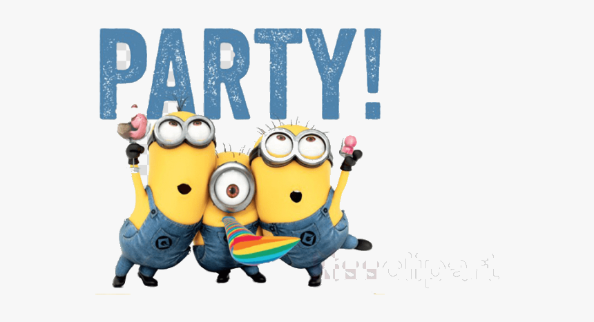 Minion Birthday Cartoon Minions Free Cliparts On Transparent - Minions Party Png, Png Download, Free Download