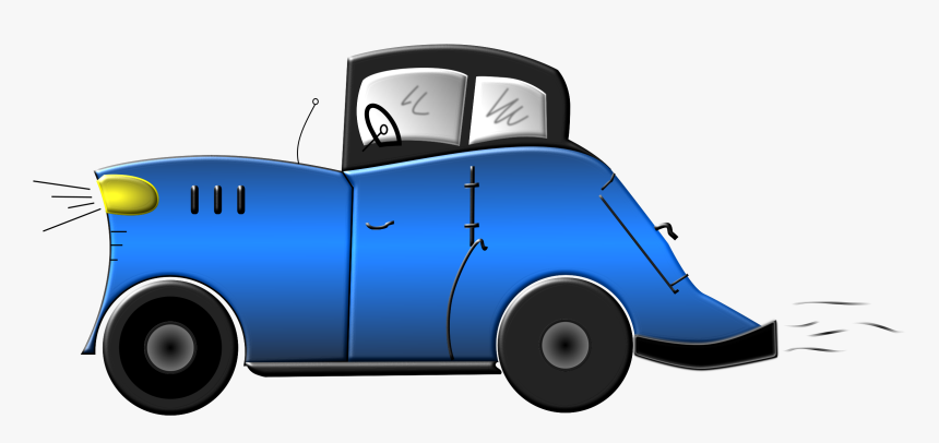 Blue Cartoon Cars - Old Car Cartoon Png, Transparent Png, Free Download