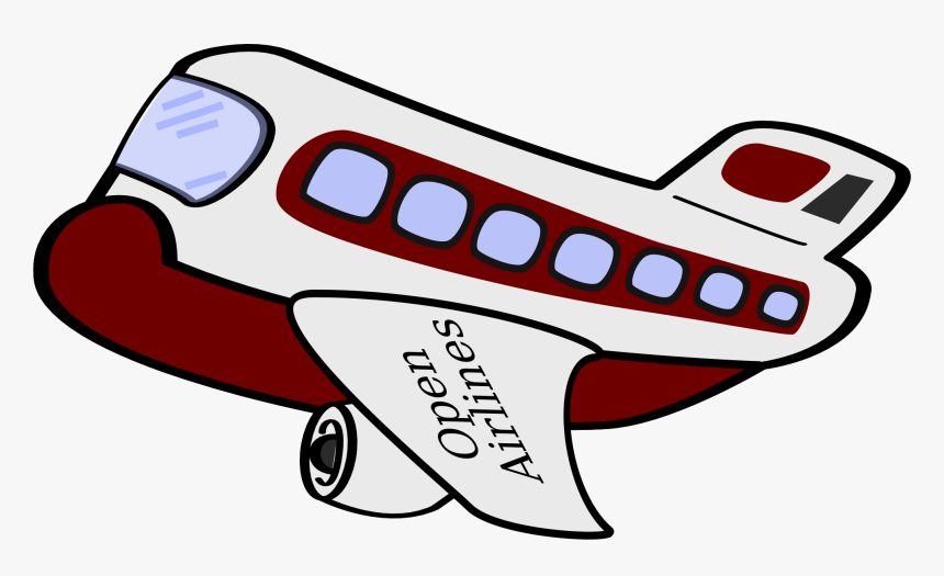 Airplane, Funny, Passenger, Plane, Flying, Jet, Airline - Airplane Cartoon Png, Transparent Png, Free Download