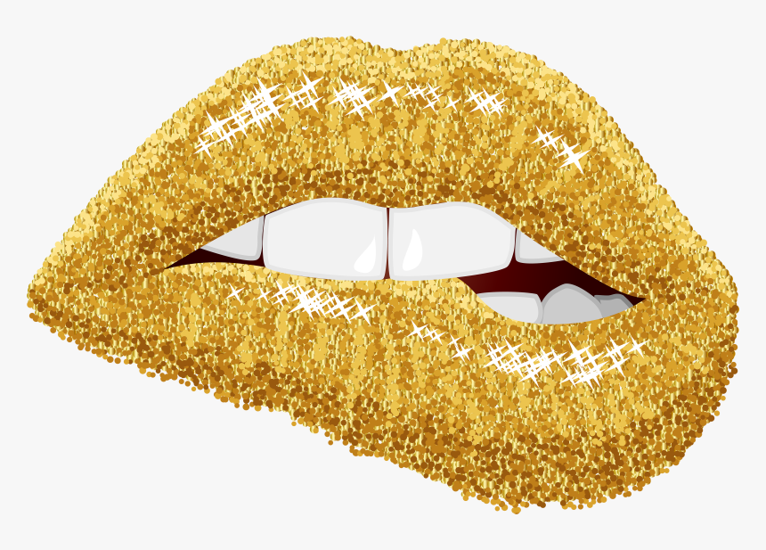 Lip Clipart Sparkling Dripping Lips Svg Free Hd Png Download Kindpng