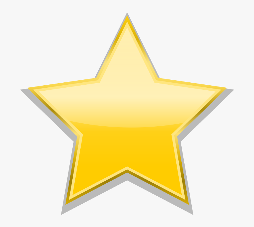 Gold Star Png - Christmas Vector Flat Design, Transparent Png, Free Download