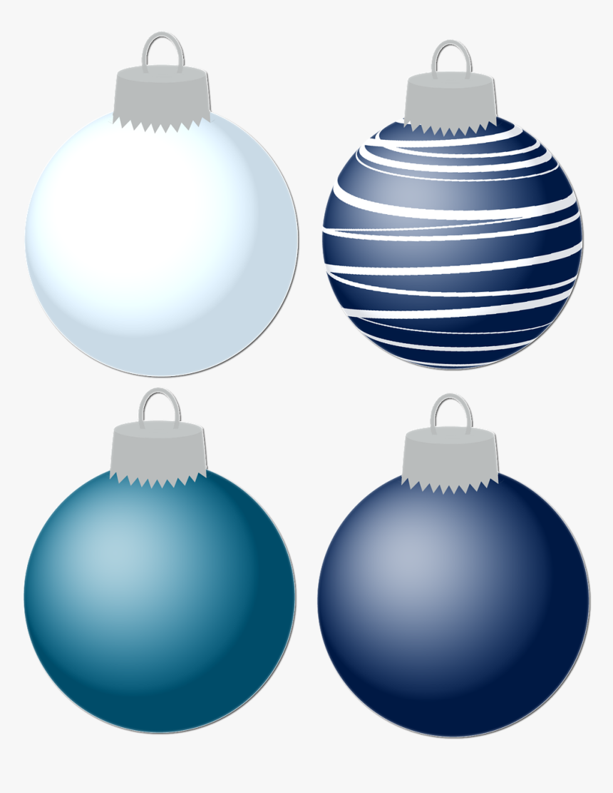 Enfeites De Natal Azul Png, Transparent Png, Free Download