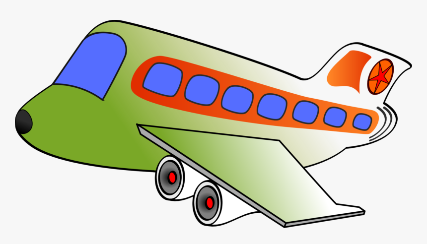 Airplane Air Transportation Clip Art - Clip Art Air Transportation, HD Png Download, Free Download