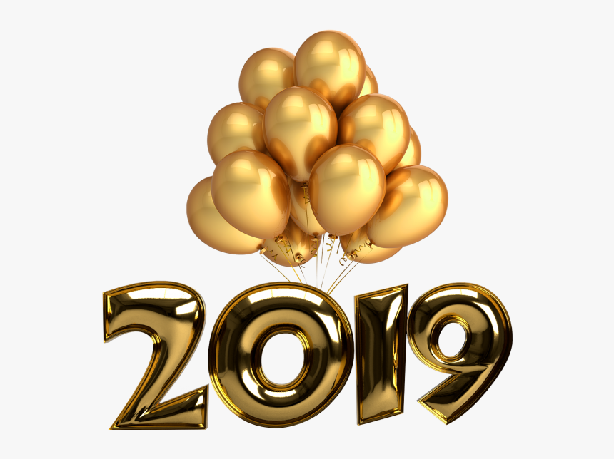 2019 Golden Balloons Png Image Free Download Searchpng - 2019 Yeni Yıl Mesajları, Transparent Png, Free Download