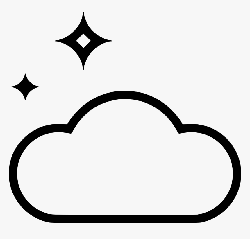 Cloud Stars Night - Icon, HD Png Download, Free Download