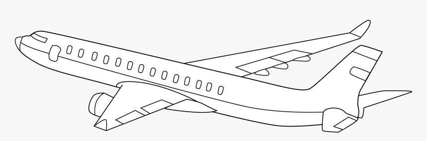 Plane Clipart Window - Airplane Clipart Black Background, HD Png Download, Free Download