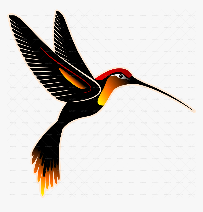 Birds Vector Hummingbird - Vector Batik Png Hd, Transparent Png, Free Download