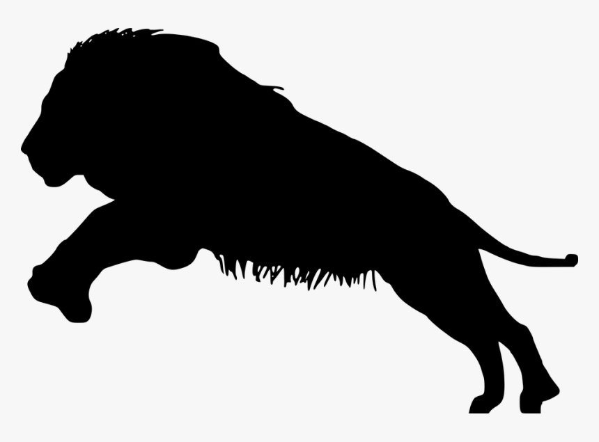 Face Drawing At Getdrawings - Lion Silhouette, HD Png Download, Free Download