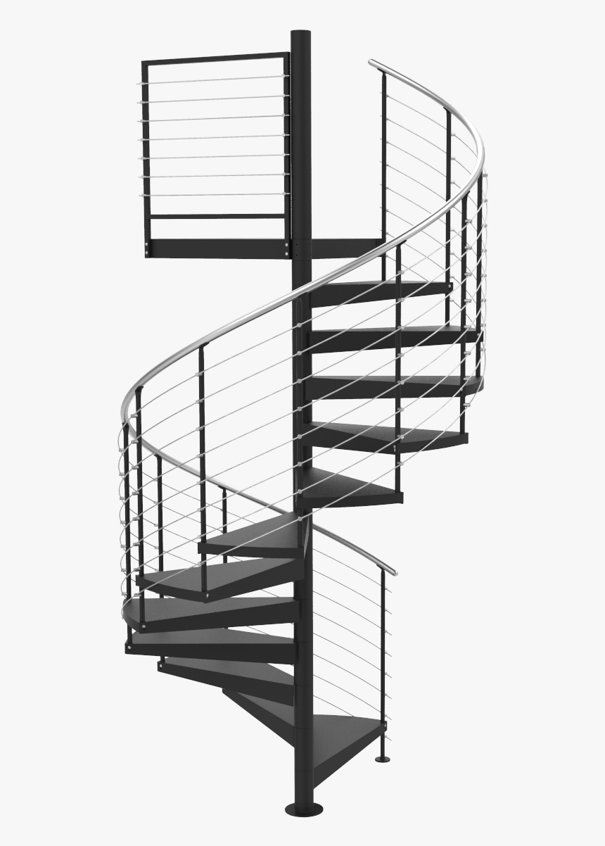 Curved Stairs Png - Spiral Staircase Section Png, Transparent Png, Free Download