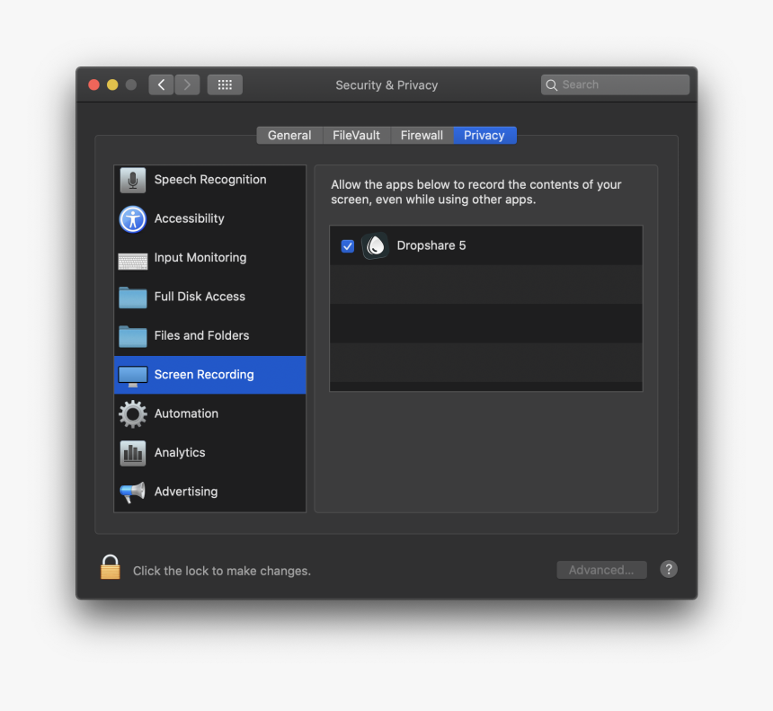 Screen Recording Permissions Mac Os, HD Png Download, Free Download