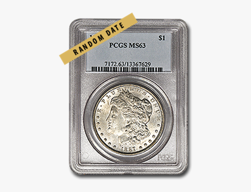 Picture Of Morgan Silver Dollar Ms63 - Silver, HD Png Download, Free Download