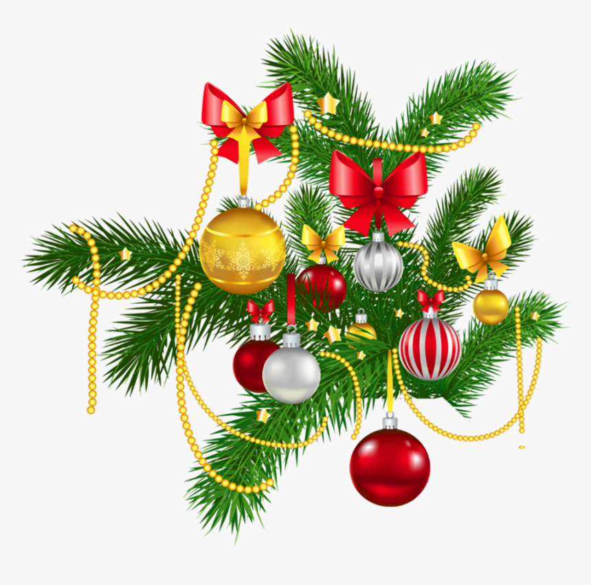 Christmas Decorations Clipart - Christmas Tree Images Png, Transparent Png, Free Download