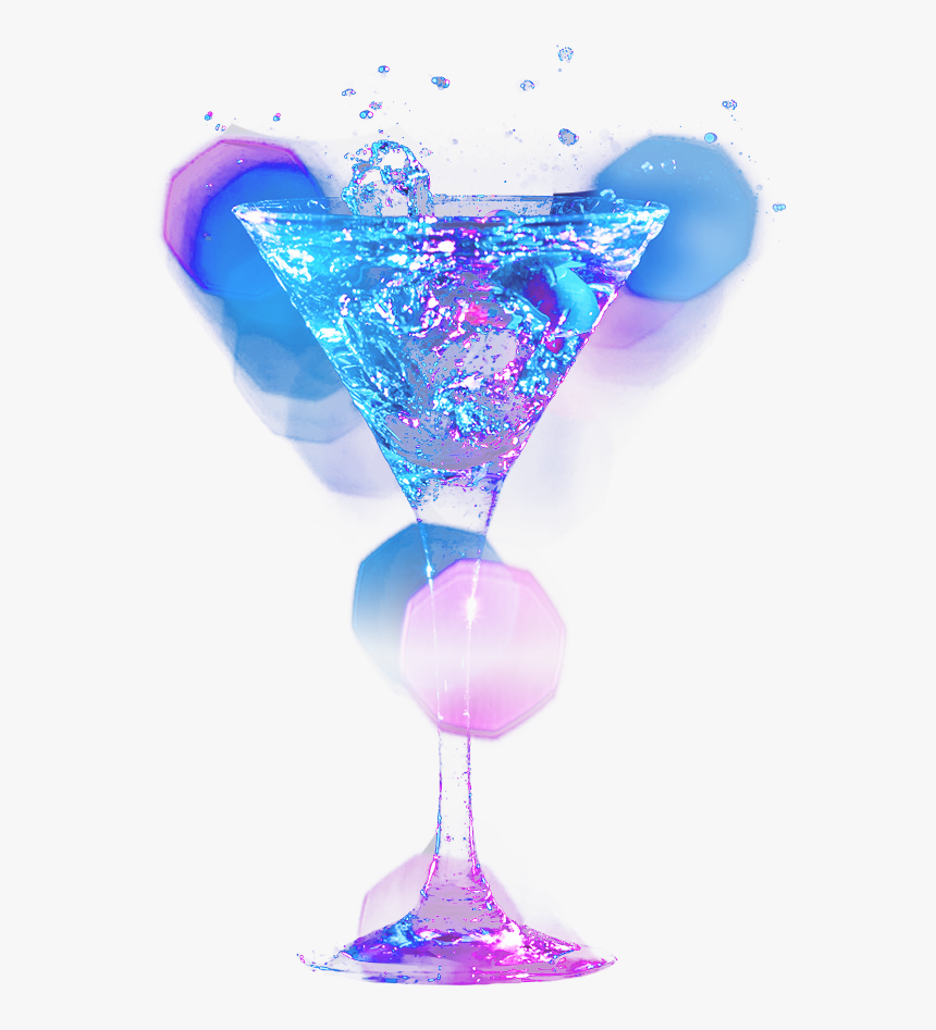 Wave Vodka Bottle Vodka Cocktail - Pink Martini Glass Png, Transparent Png, Free Download