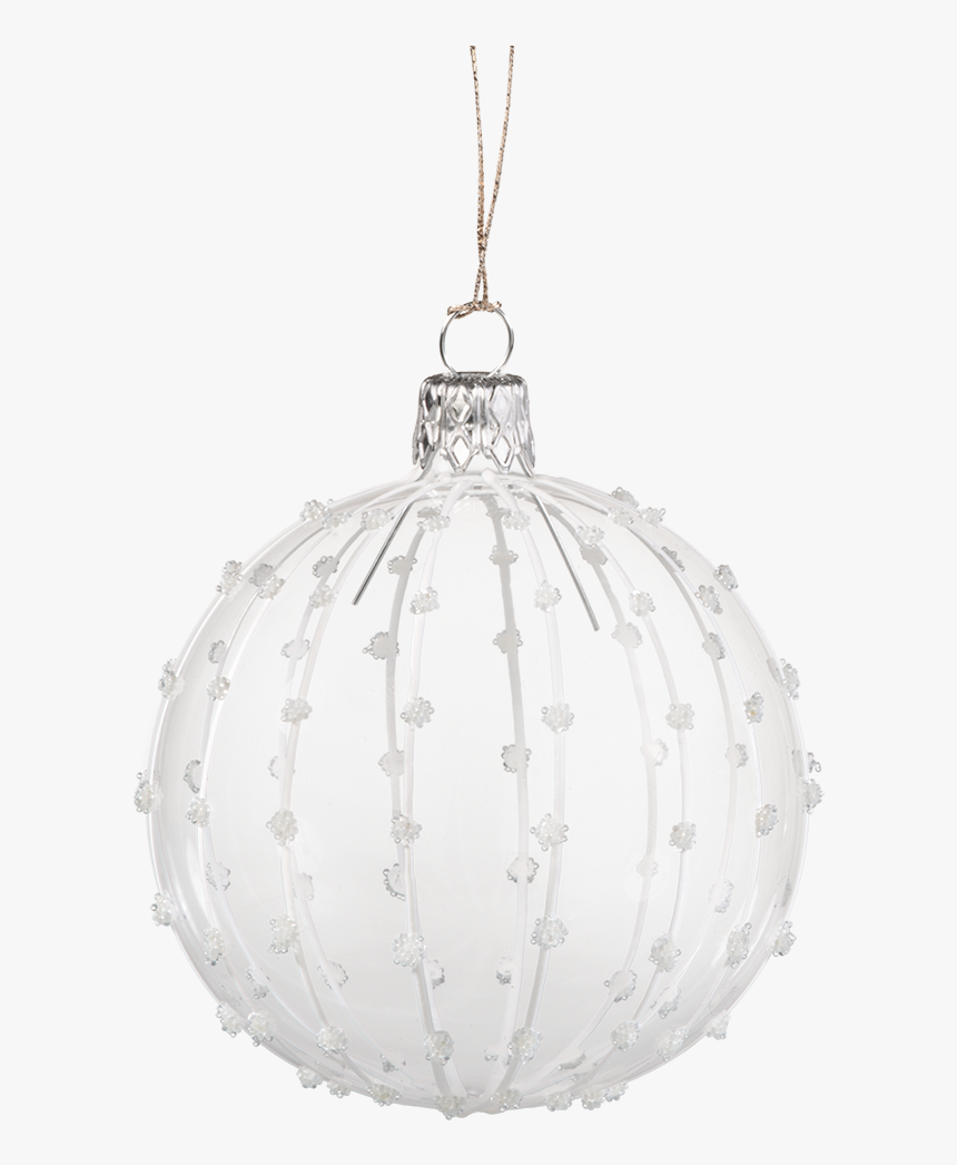 Transparent White Glitter Png - Silver White Christmas Ornaments Transparent, Png Download, Free Download