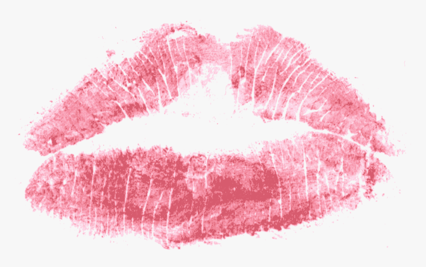Red Print Kiss Lips Png Transparent - Transparent Kiss Mark Png, Png Download, Free Download