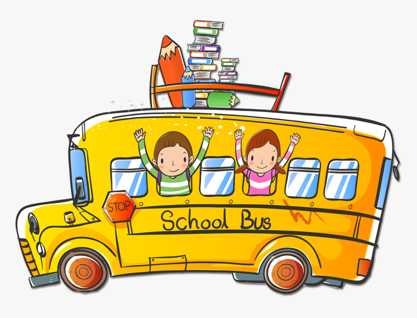 Cartoon School Bus Transparent Image - School Bus Cartoon Png, Png Download, Free Download