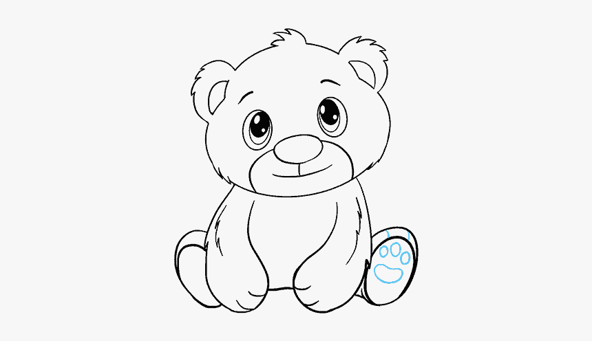 Bear Drawing Sketch - Drawing Of A Bear Easy, HD Png Download, Free Download