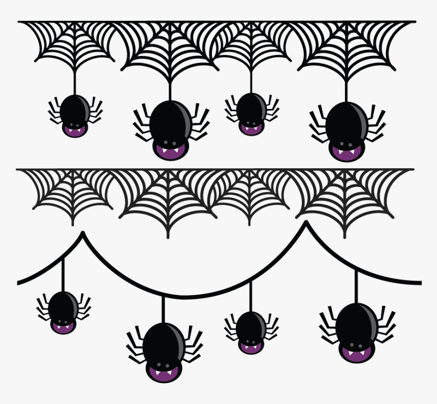 Halloween Spider Web Banner, HD Png Download, Free Download