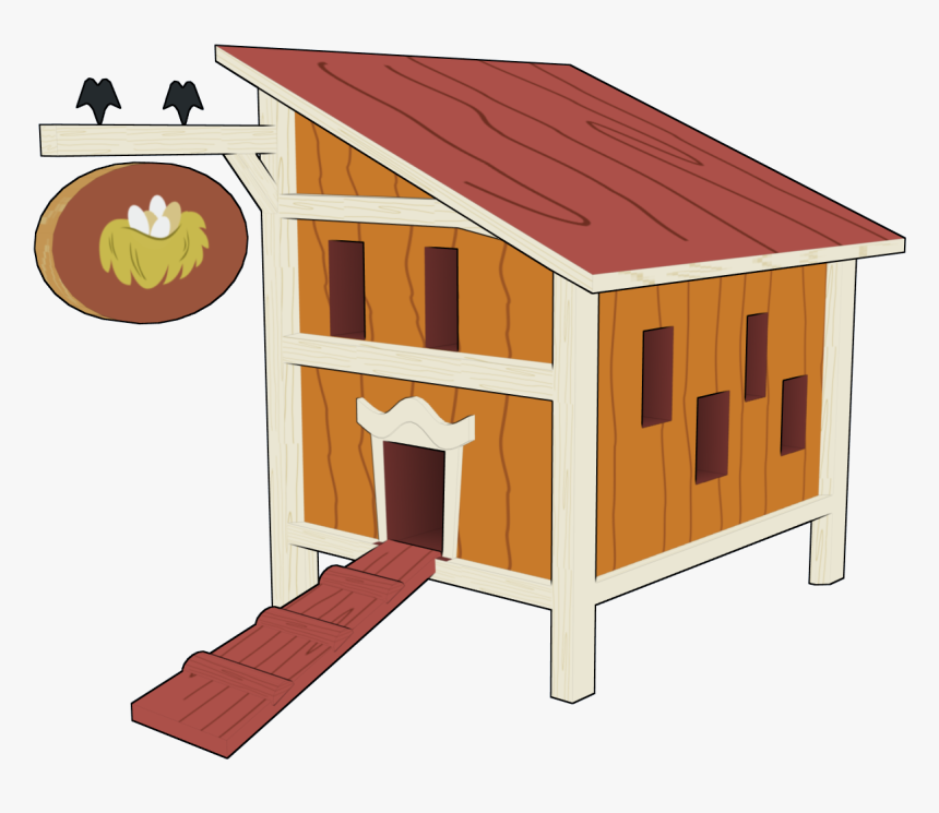 Doghouse Clipart Chicken House - Chicken Coop Clipart, HD Png Download, Free Download