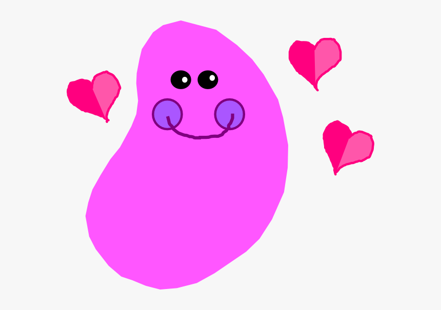 Pink Jelly Bean Cartoon - Jelly Bean Transparent Pink, HD Png Download, Free Download