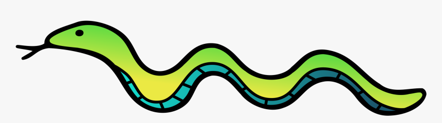 Coral Reef Snakes Reptile Drawing Color Cc0 - Transparent Background Snake Cartoon, HD Png Download, Free Download