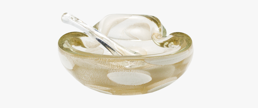 Polka Dot Gold Murano Bowl With Pestle - Body Jewelry, HD Png Download, Free Download