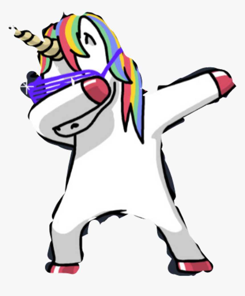 Dabbing Unicorn Png - Dabbing Unicorn, Transparent Png, Free Download