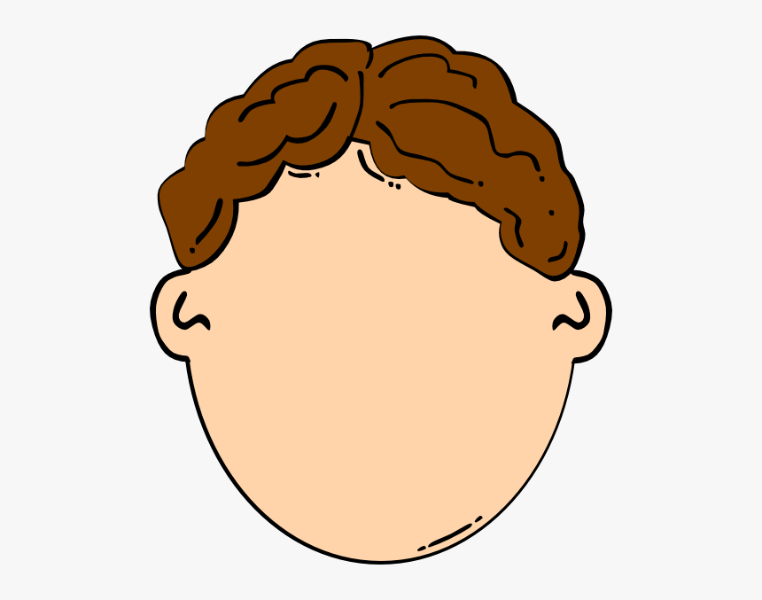 Hair Clip Art At - Brown Hair Clipart Boy, HD Png Download, Free Download