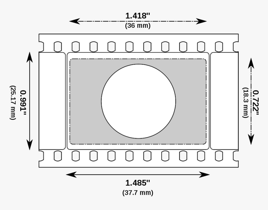 Transparent Anamorphic Widescreen Png - Aspect Ratio Film 35mm, Png Download, Free Download