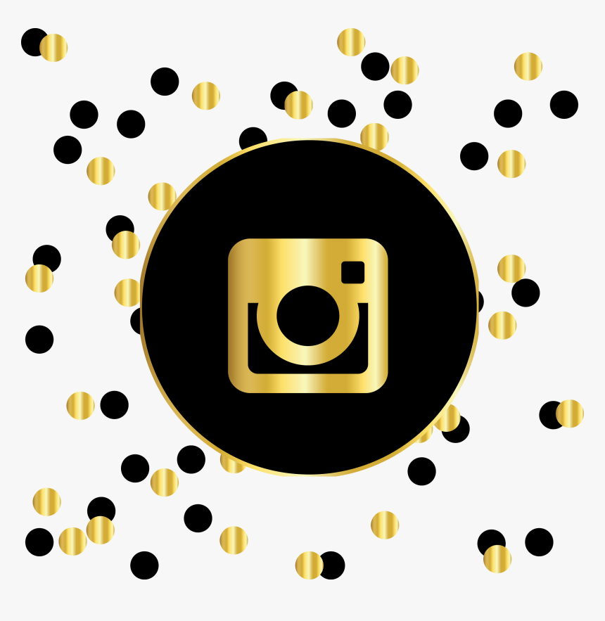 File - Instasquareblack&gold - Instagram Icon Png Gold Black, Transparent Png, Free Download