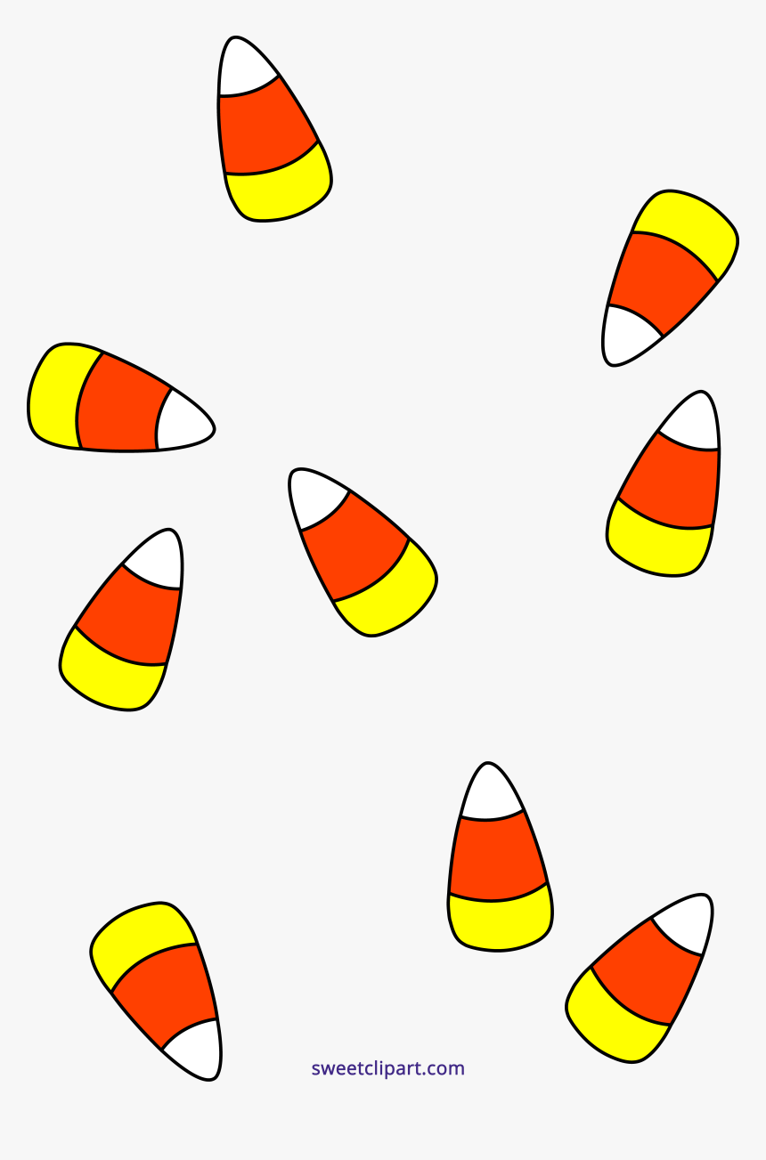 Line Clipart Halloween - Candy Corn Clipart Transparent Background, HD Png Download, Free Download