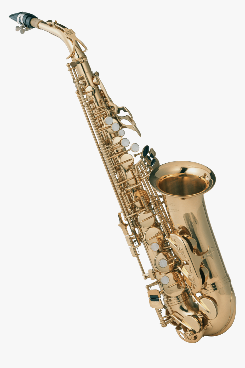 Saxofón Vista Frontal - Saxophone With No Background, HD Png Download, Free Download