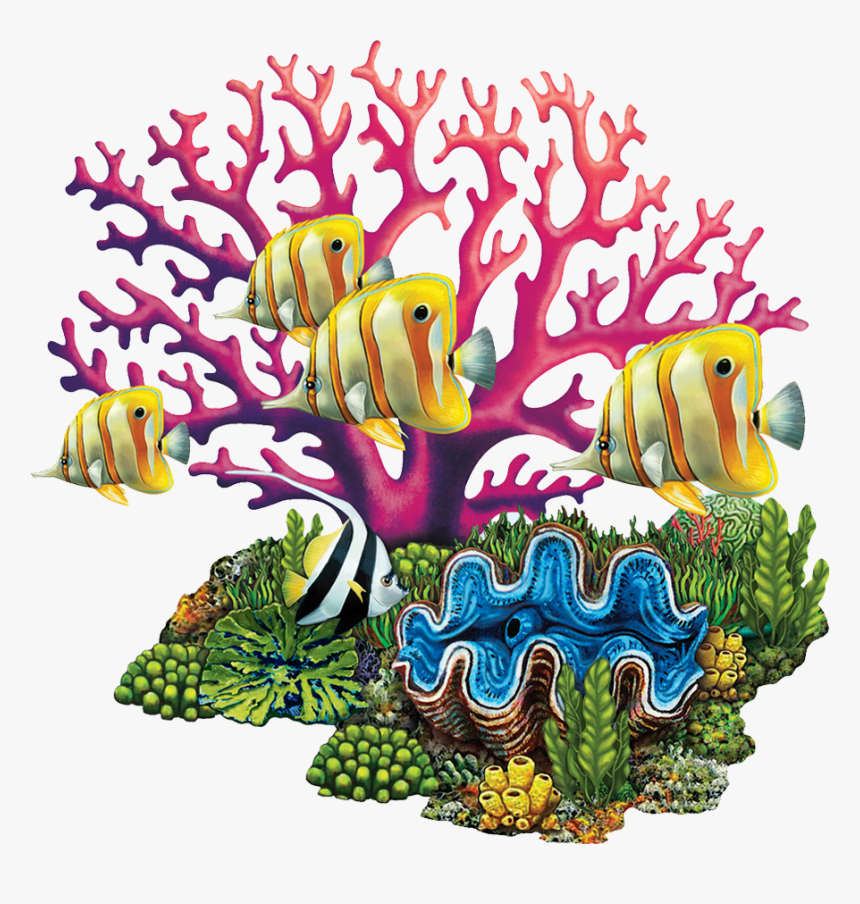 Porc-cr82 Coral Reef Copy - Cartoon Transparent Coral Reef, HD Png Download, Free Download