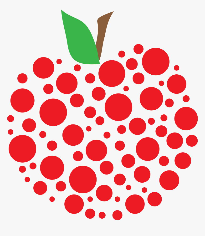 Polka Dot Clipart - Teacher Clipart Apple, HD Png Download, Free Download