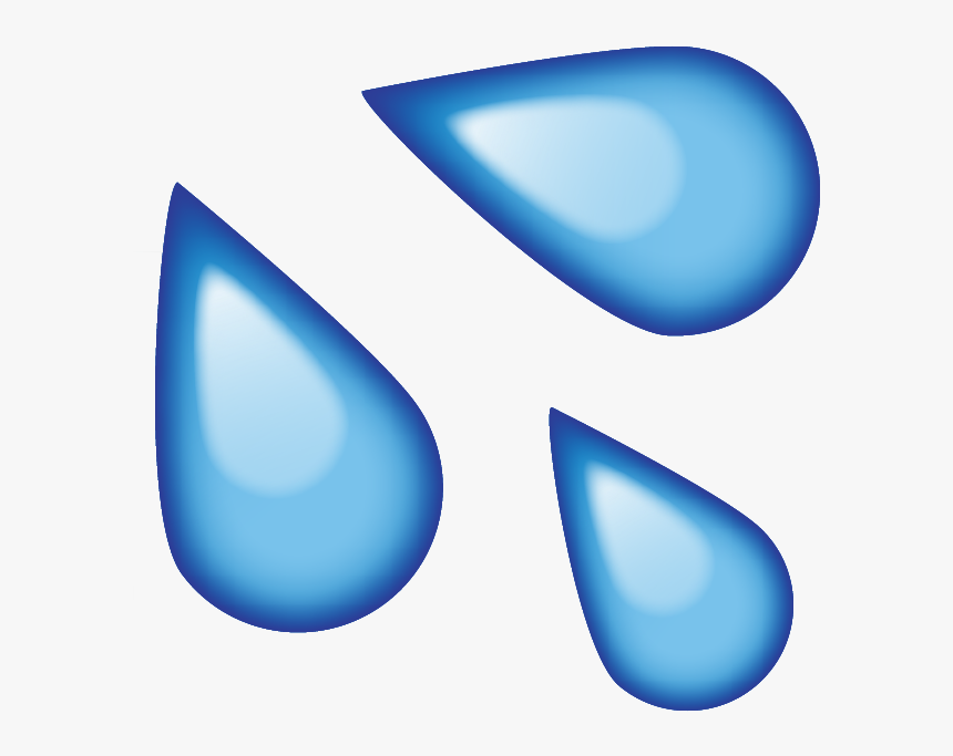 Water Droplets Clipart Sweat Drops - Water Emoji Png, Transparent Png, Free Download