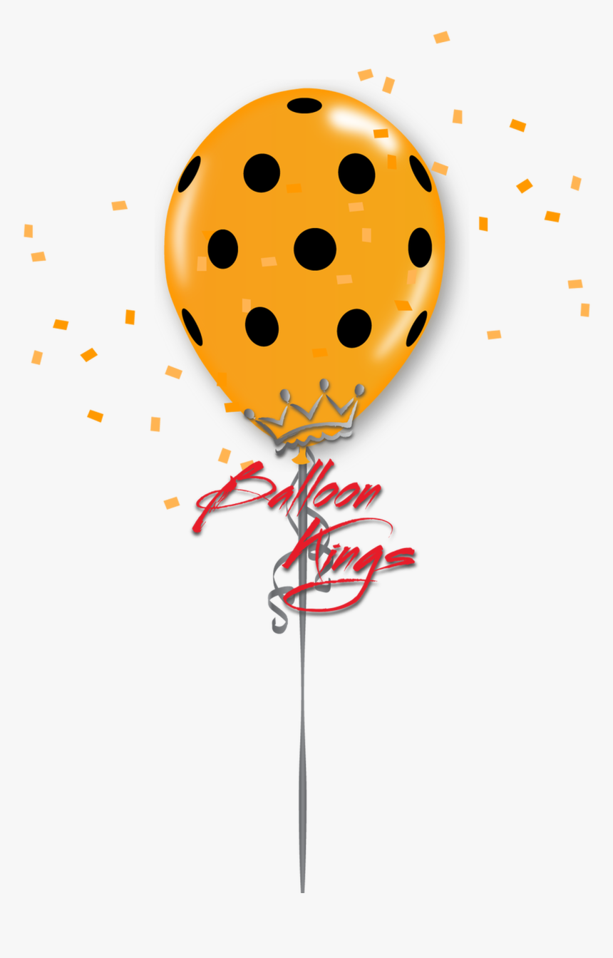 11in Latex Polka Dots Orange/black - Merry Christmas Balloon Png, Transparent Png, Free Download