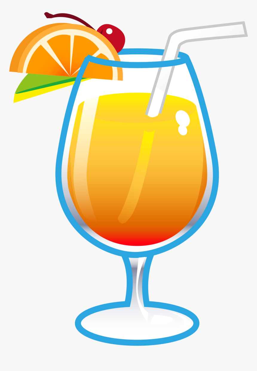 Tropical Drink Clip Art Library - Clip Art Tropical Drink, HD Png Download, Free Download