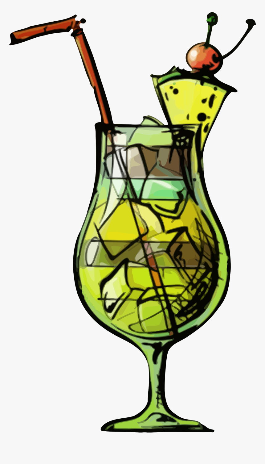 Cocktail Hawaii Clipart - Hawaiian Cocktail Clip Art Png, Transparent Png, Free Download