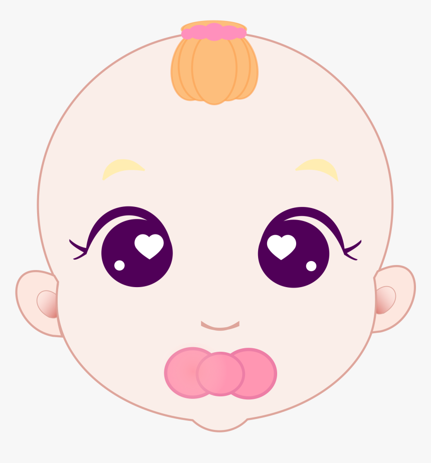 Baby Girl Free Download Png - Rostinho De Bebe Desenho, Transparent Png, Free Download