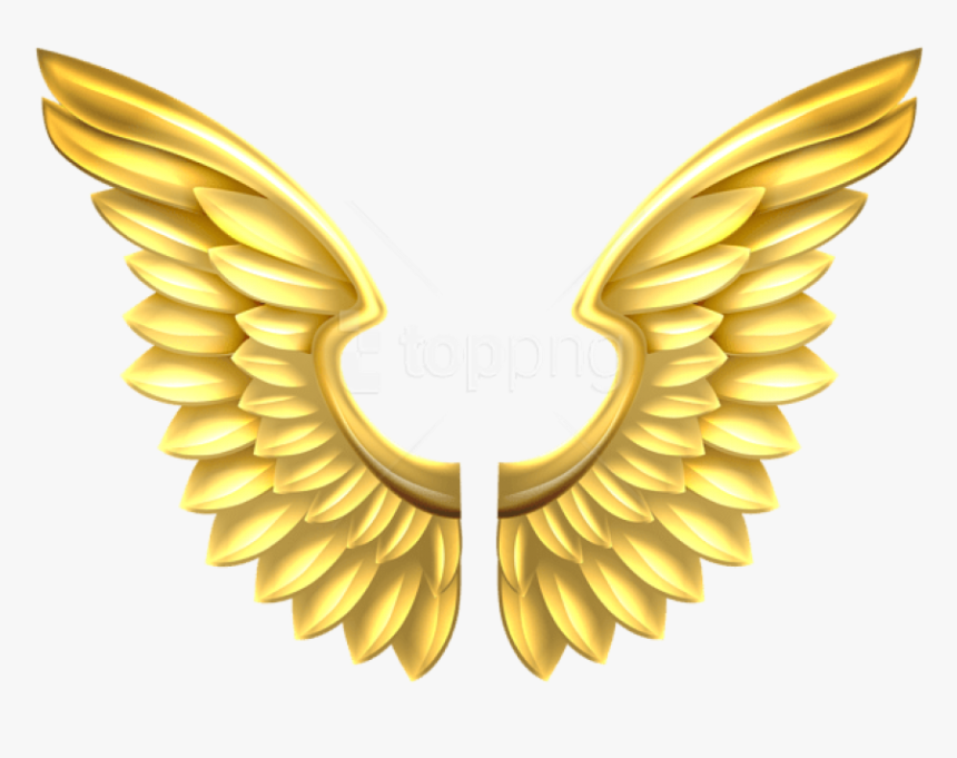 Gold Wings Png - Gold Angel Wings Png, Transparent Png, Free Download