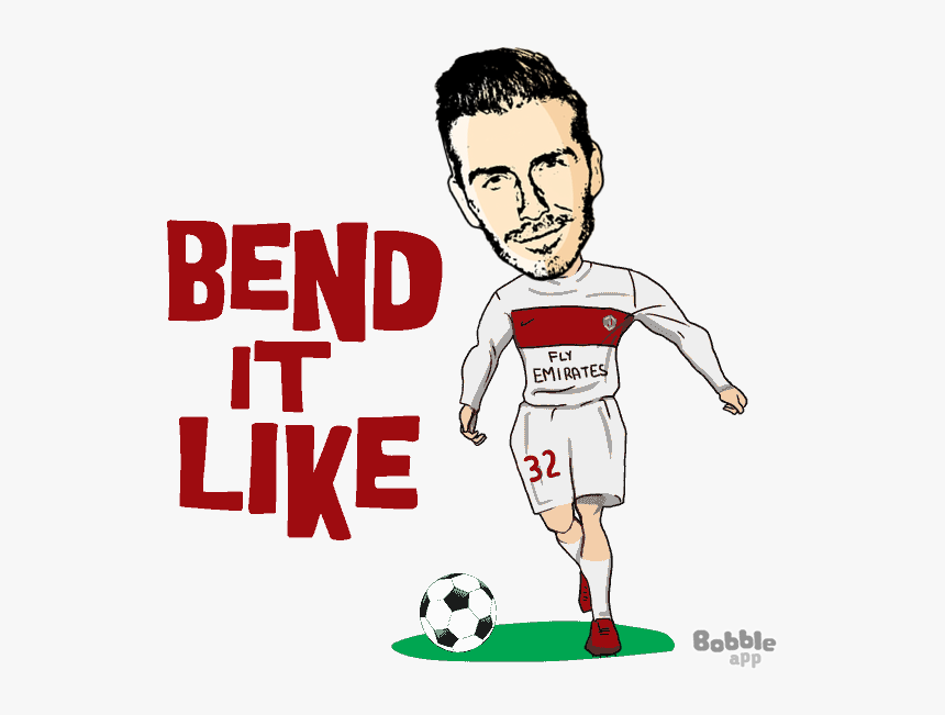 David Beckham Football Cartoon, HD Png Download, Free Download