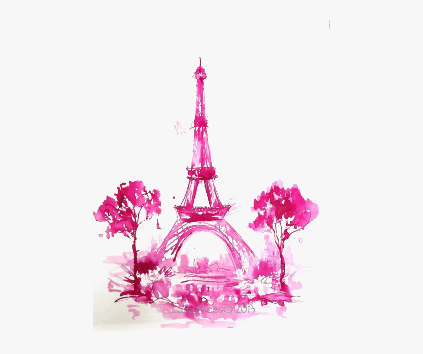 Transparent Torre Eiffel Dibujo Png - Pink Eiffel Tower Wallpaper Hd, Png Download, Free Download