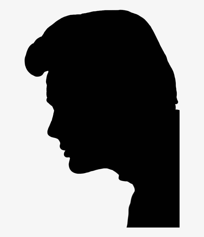 Profile Silhouette Of Young Man - Man Face Silhouette Png, Transparent Png, Free Download