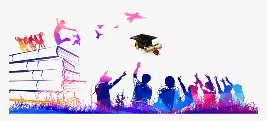 Clip Art Ceremony Cap Book Bachelor - Graduation Ceremony Graduation Background, HD Png Download, Free Download