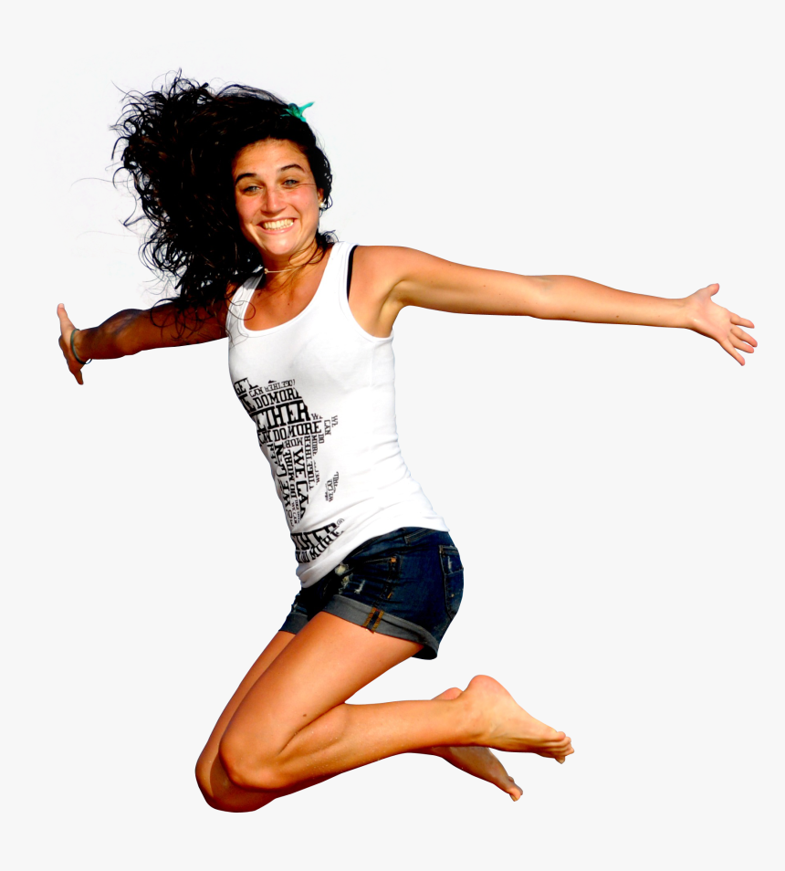 Download Happy Girl Png Transparent Picture - Girl Jumping Transparent Background, Png Download, Free Download