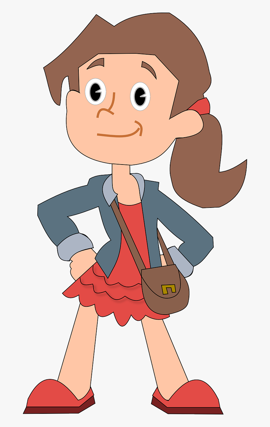 Cartoon Girl Transparent Background, HD Png Download, Free Download
