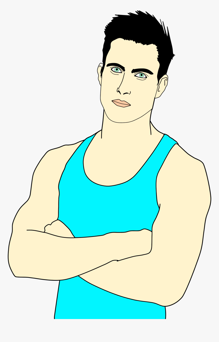 Transparent Young Man Png - Clip Art Tank Tops, Png Download, Free Download