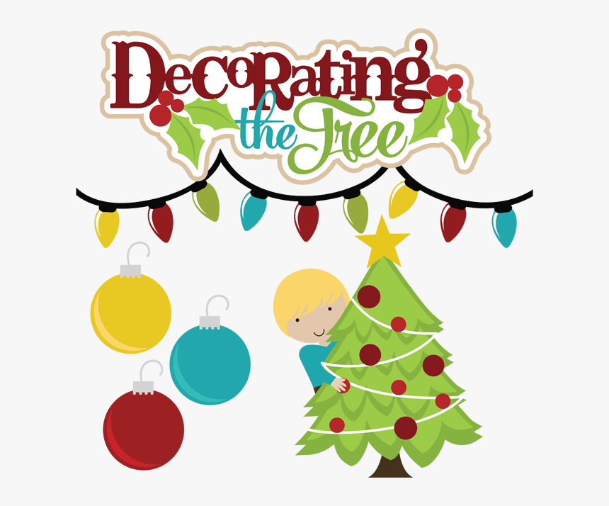 Transparent Tree Pngs - Clip Art Christmas Tree Decorating, Png Download, Free Download