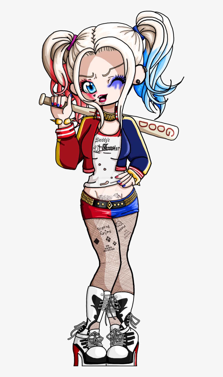 Suicide Squad Harley Quinn Bookmark By Rena-muffin - Harley Quinn Suicide Squad Clipart, HD Png Download, Free Download