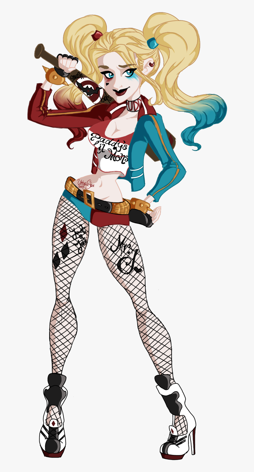 Harley Quinn From Dc’s Suicide Squad - Harley Quinn Cartoon Suicide Squad, HD Png Download, Free Download